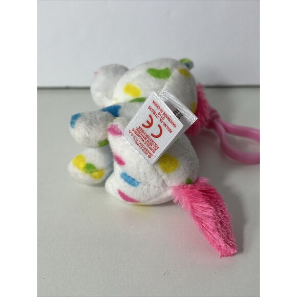Ty Beanie Boos Harmonie Multicolor The Unicorn 6" plush Keychain - Picture 4 of 6
